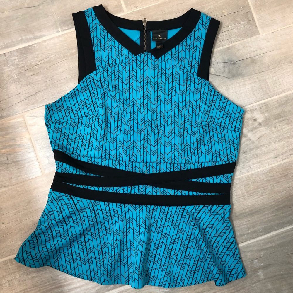 EUC! Worthington Peplum Blouse